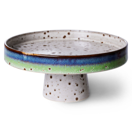 HKliving® - Ceramic 70's Bowl on Base - Comet (ACE7131)