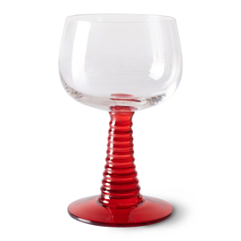 HKliving® - Swirl Wine Glass High - Red (AGL4483)