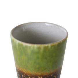 HKliving® - Ceramic 70's Tea Mug - Algea (ACE7250)