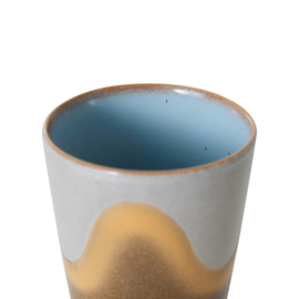 HKliving® - Ceramic 70's Tea Mug - Oasis (ACE7251)