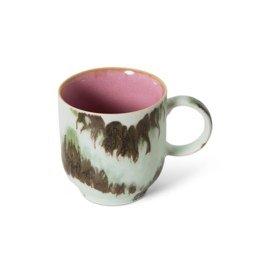 HKliving® - Ceramic 70's Café Mug - Tide (KST0140)