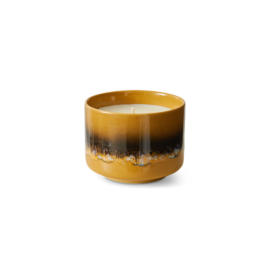 HKliving® - Ceramic 70's Small Scented Candle - Valencia (ACS0011)