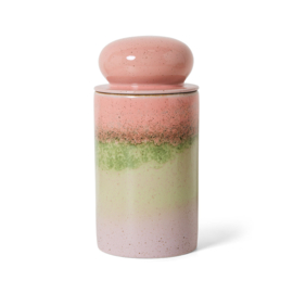 HKliving® - Ceramic 70's Storage Jar - Glaze (KST0193)