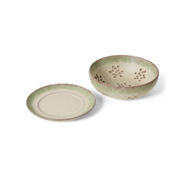 HKliving® - Ceramic 70's Berry Bowl - Slush (KST0188)
