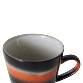 HKliving® - Ceramic 70's Cappuccino Mug - Heat (ACE7232)
