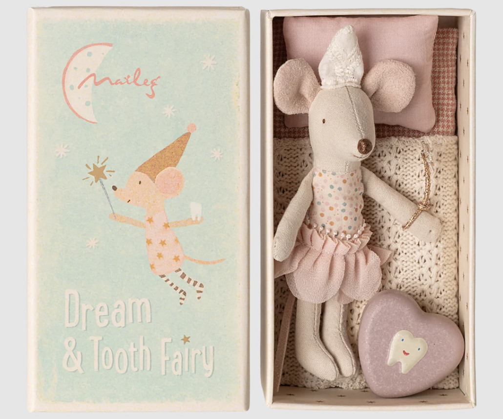 Maileg - Tooth Fairy Mouse - Little Sister in a Matchbox