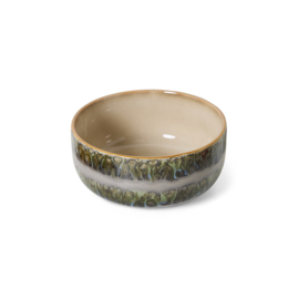 HKliving® - Ceramic 70's Dessert Bowl - Fern (KST0091)