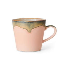 HKliving® - Ceramic 70's Cappuccino Mug - Blossom (KST0025)