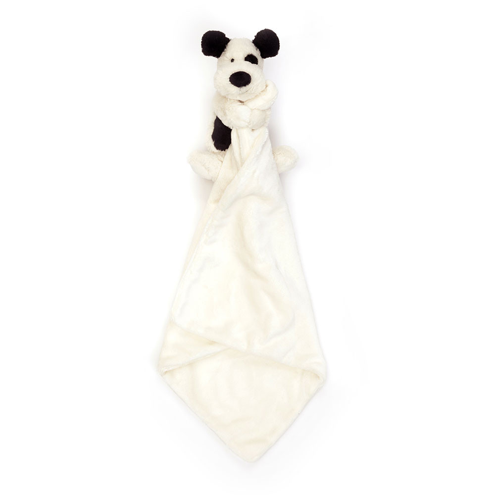 Jellycat - Bashful Black & Cream Puppy Soother