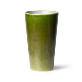 HKliving® - Ceramic 70's Latte Mug - Grass (ACE7059)