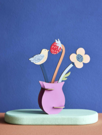 Studio ROOF - William Morris Flowers - Pop Out Card