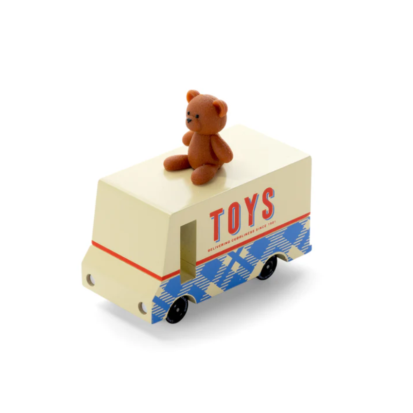 Candylab Toys Houten Auto - Teddy Bear Van