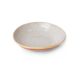 HKliving® - Ceramic 70's Curry Bowls - Hibiscus - Set of 2 (KST0040)