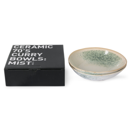 HKliving® - Ceramic 70's Curry Bowls - Mist - Set of 2 (ACE6955)
