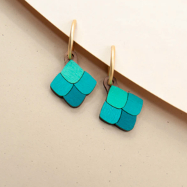 Materia Rica - Scales Green Earrings