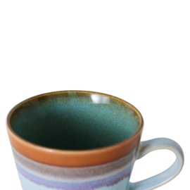 HKliving® - Ceramic 70's Cappuccino Mug - Ash (ACE7233)