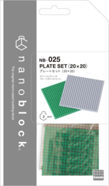 Nanoblock - Plate Set - 2x80mmx80mm (NB-025)