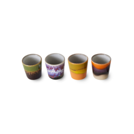 HKliving® - Ceramic 70's Egg Cups - Island - Set of 4 (ACE7252)