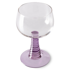 HKliving® - Swirl Wine Glass High - Purple (AGL4482)
