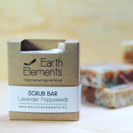 Earth Elements - Scrub Bar Lavender Poppyseeds