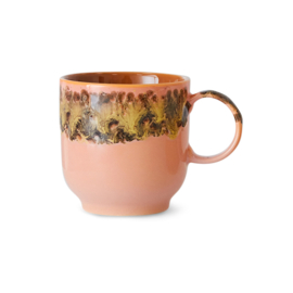 HKliving® - Ceramic 70's Café Mug - Lush (KST0007)