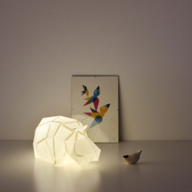 OWL Paperlamps - Lazy Hippo Cotton White