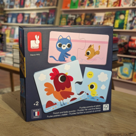 Janod - Puzzelspel Ouders en Babydieren