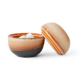 HKliving® - Ceramic 70's Sugar Pot - 8 AM (ACE7298)