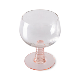 HKliving® - Swirl Wine Glass Low - Nude (AGL4476)