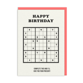 Ohh Deer - Complete This Sudoku Birthday
