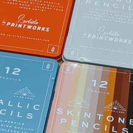 Printworks - 12 Colour Pencils - Metallic