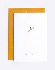 Dicks Don't Lie - Greeting Card - Put a ring on it