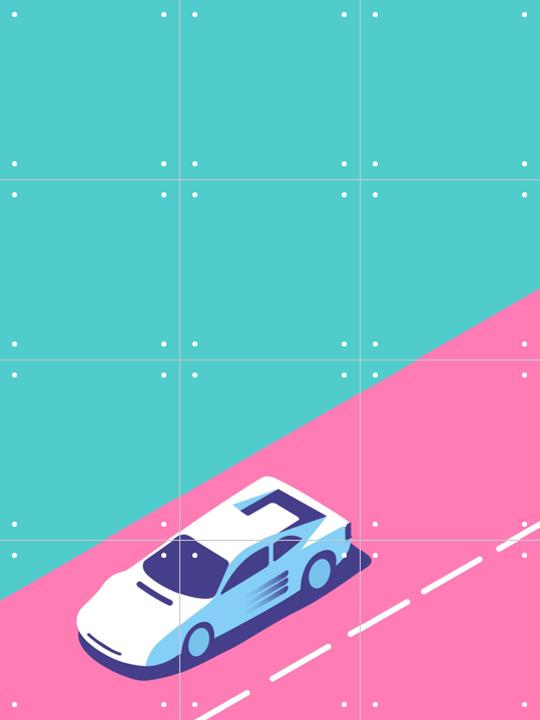 IXXI - Miami Vice (30x40cm, 12 kaarten)