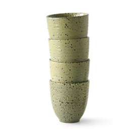 HKliving® - Gradient Ceramics - Mug Yellow - Set of 4 (ACE6946)