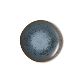 HKliving® - Ceramic 70's Dessert Plates - Mineral - Set of 2 (KST0215)