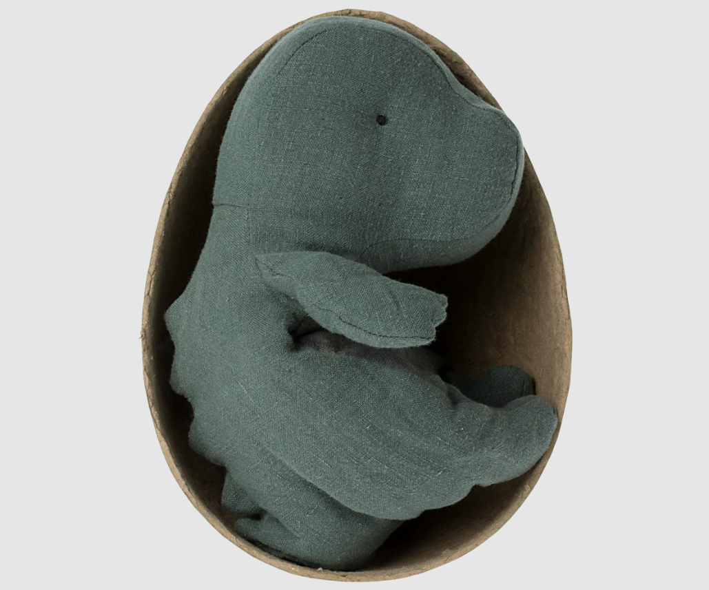 Maileg - Gantosaurus in Egg Small - Dark Petrol