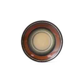 HKliving® - Ceramic 70's Saucer - Dark Roast (ACE7303)