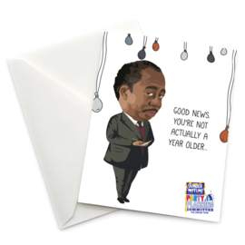 Papersalt - The Office - Greeting Card - You're Not Actually A Year Older