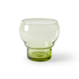 HKliving® - 70s Glassware Bulb Glass - Mint Green - Per stuk