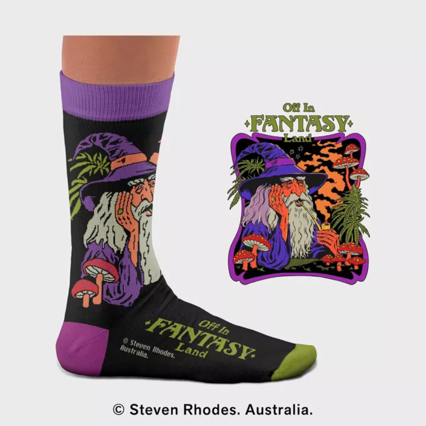 Sock Affairs - Steven Rhodes - Off In Fantasy Land Socks