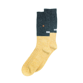 Alfredo Gonzales Sokken - Twisted Wool Two Tone Yellow/Black