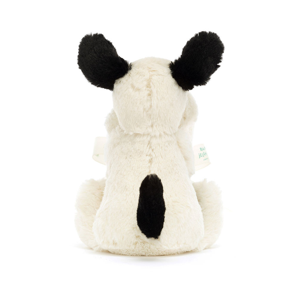 Jellycat - Bashful Black & Cream Puppy Soother