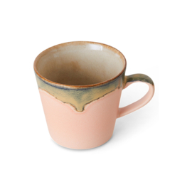 HKliving® - Ceramic 70's Cappuccino Mug - Blossom (KST0025)