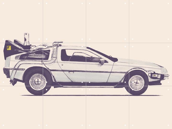 IXXI - Delorean (40x30cm, 12 kaarten)
