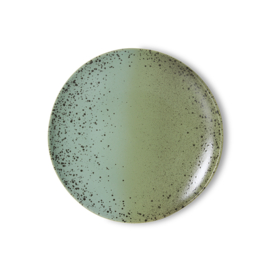 HKliving® - Ceramic 70's Dinner Plates - Fleck - Set of 2 (KST0207)