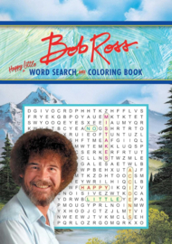 Bob Ross - Happy Little Word Search and Coloring Book