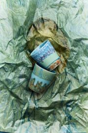 HKliving® - Ceramic 70's inspired by Van Gogh Coffee Mugs - Self Portrait - Set of 2 (KST2002)