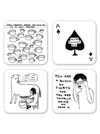 David Shrigley - Coasters (Set of 4 Coasters)