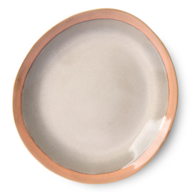 HKliving® - Ceramic 70's Dinner Plates - Earth (2019) - Set of 2 (ACE6872)