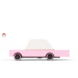 Candylab Toys Houten Auto - Pink Sedan